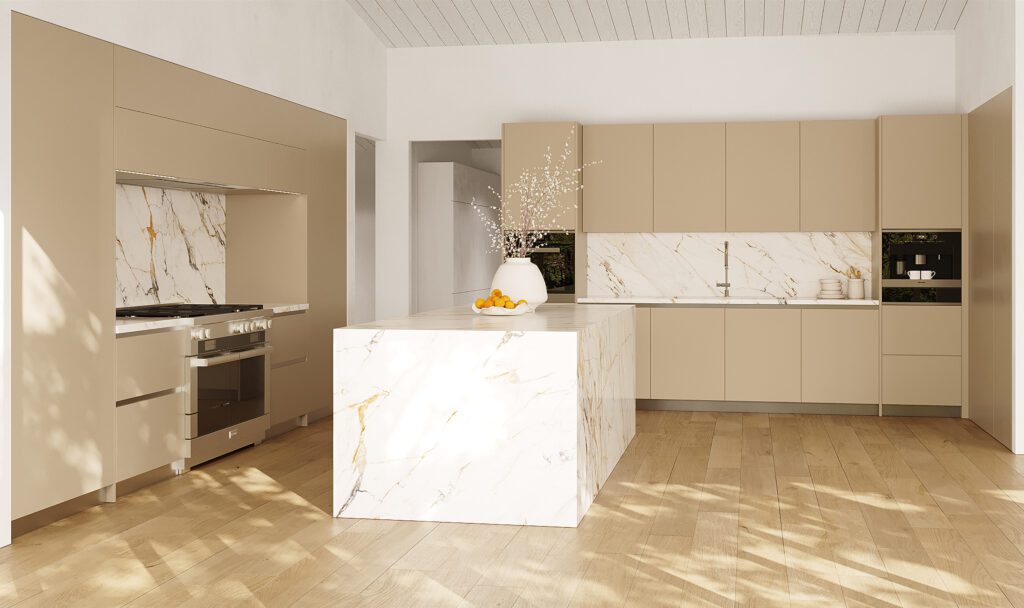 handleless kitchen cabinets