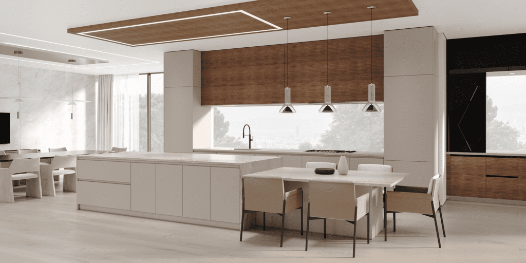 Handleless Kitchen Cabinets With Soft Closing Hinges