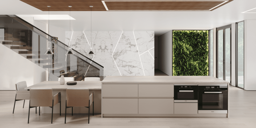 Handleless Kitchen Cabinets With Soft Closing Hinges