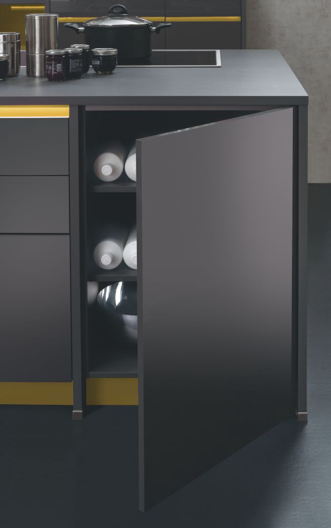 dark grey modern kitchen cabinets