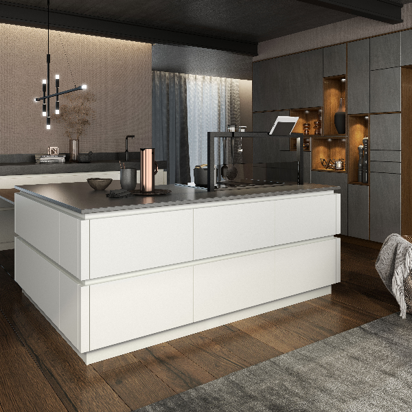 handless kitchen cabinets