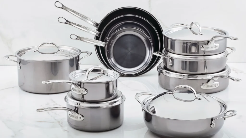 stainless steel pots and pans